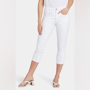 Royalty For Me Women's Crisp White Cropped Jeans